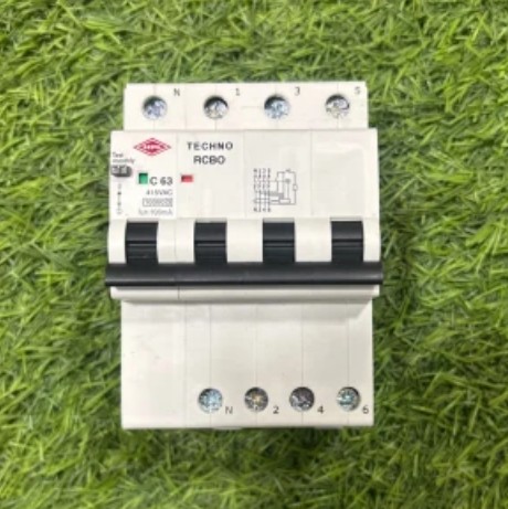 HPL RCBO 63A FP 100MA TECHONO HRCBOFPCE63-1003723